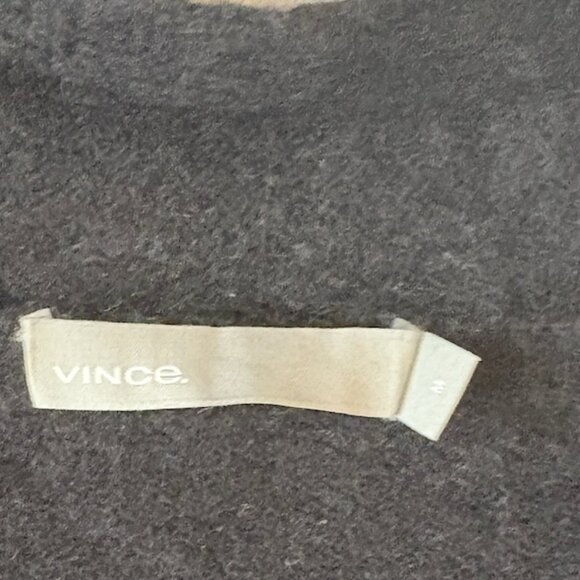 Cozy Thick Vince Black Cashmere Cardigan Sweater Medium - Picture 2 of 4